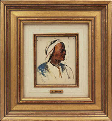 Поленов Василий Дмитриевич. Портрет египтянина. Из серии работ «Путешествие по Египту» 